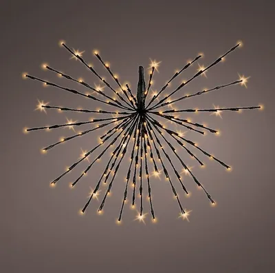 Produktbild von Kaemingk Lumineo LED-Polarstern 72 LED klassisch warm außen 45 cm schwarz
