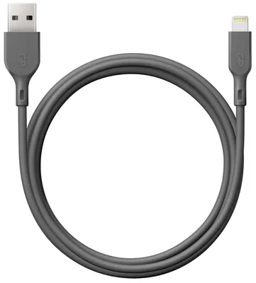 Produktbild von GP Batteries CL1N, 1 m, Lightning, USB A, Männlich, Männlich, Grau