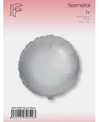 Produktbild von Foliendekorierter Ball, 45 cm Durchmesser, rund, silberfarben