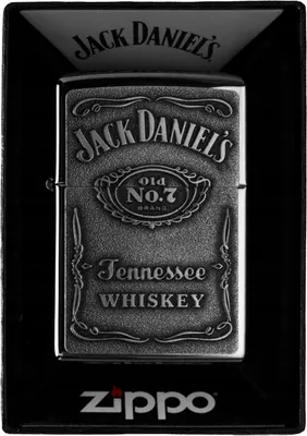 Zdjęcie produktu dla Zapalniczka Zippo Jack Daniel's chrom benzynowa wiatroodporna metalowe pude?ko