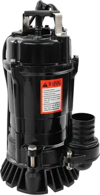 Productafbeelding van Baupumpe - 750W dompelpomp voor vuilwater, capaciteit van 15800 liter per uur, opvoerhoogte van 18 meter, dompelpomp voor vuilwater met vlotterschakelaar (zwart)