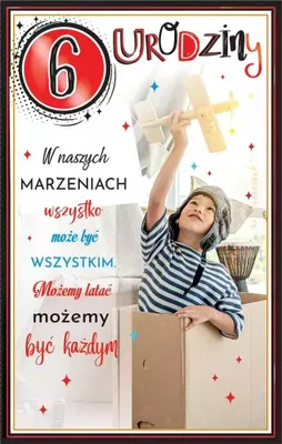 Obrázok produktu pre Blahoželanie k narodeninám 6 chlapec