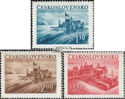 Produktbild von Briefmarken Tschechoslowakei 1952 Mi 724-726 (kompl.Ausg.) postfrisch Arbeit