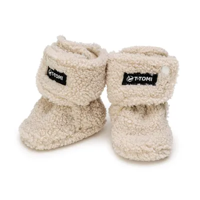 Produktbild von T-TOMI Krabbelschuhe TEDDY Cream (6–9 Monate) WARM
