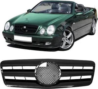 Obrázek produktu pro Vhodné pro CLK W208 C208 A208 Mřížka chladiče Černá lesklá 1997-2003
