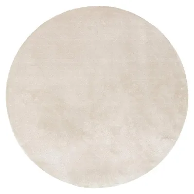 Produktbild von Waschbarer Viskose Teppich Rund - Vive Creme