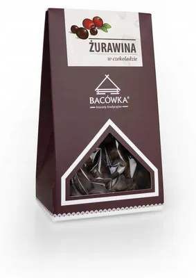 Zdjęcie produktu dla Żurawina w czekoladzie deserowej 100g Bacówka