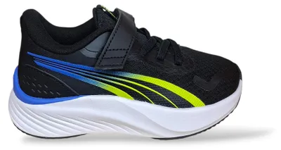 Produktbild von PUMA Unisex Baby Pounce AC+ INF Sneaker, Black-Lime Smash-Royal Sapphire, 38 EU