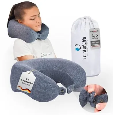 Productafbeelding van Quickdry Nekkussen van Geheugenschuim, 30x26x13/10 cm