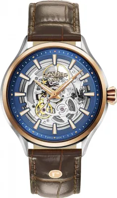 Produktbild von Roamer Herren Armbanduhr  Competence Skeleton III 43 mm 3 Zeiger Armband Leder 101663 49 45 05N