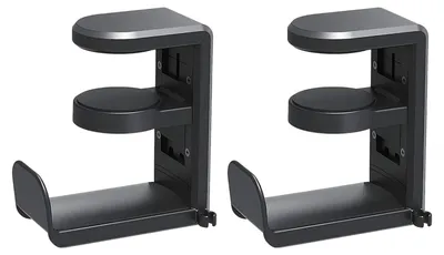 Image de Support pour casque audio, compatible avec 2 casques