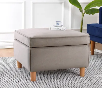 Immagine prodotto di Hanah Home, Roscen - Brown, pouf, marrone, 100% COTONE, 63 x 63 x 43 cm