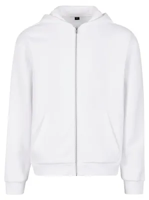 Produktbild von Build Your Brand - Kapuzenpullover für Herren, Durchgehender Reißverschluss, Flauschig TN2636 (XL) (Weiß)