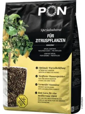 Produktbild von PON-Pflanzsubstrat CITRUSPON 12 Liter | für Zitruspflanzen | torffrei und vorgedüngt | 13972