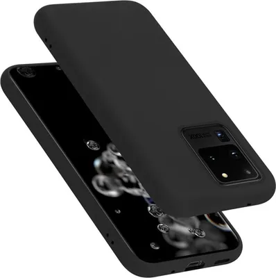 Produktbild von Cadorabo Schutzhülle für Samsung Galaxy S20 ULTRA Hülle in Schwarz Handyhülle Case Cover TPU Etui