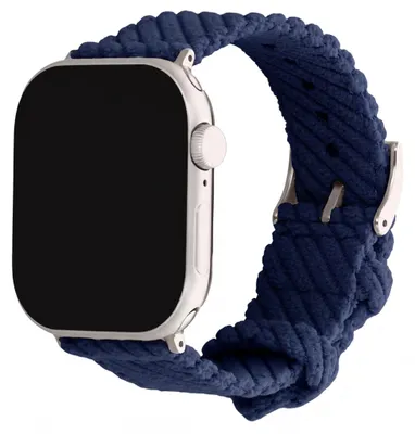Produktbild von imoshion Corduroystreifen für die Apple Watch | 44/45/46/49 mm - Dunkelblau, KI-generiertes Bild