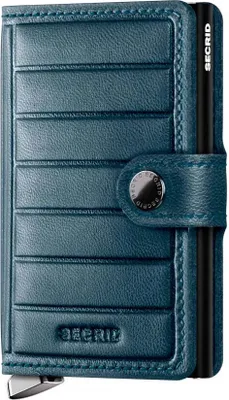 Produktbild von Secrid Premium Kollektion Miniwallet Emboss Lines 10 cm - Teal