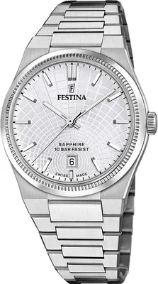 Produktbild von Festina Herrenuhr Swiss Made Armbanduhr Edelstahl silber UF20051/1