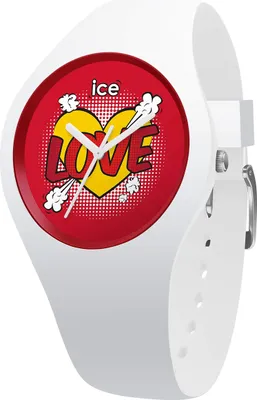 Produktbild von Ice-Watch Damen Armbanduhr Ice Love Splash Small Weiß/Rot 015267