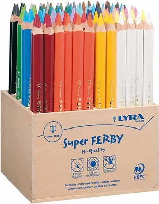 Produktbild von Lyra Super Ferby Farbstift 96 Stück bunt sortiert