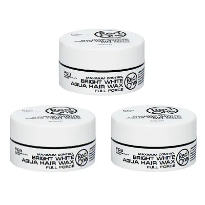 Produktbild von 3x RedOne Aqua Wax Hair Wax Haarwachs 150ml Bright White