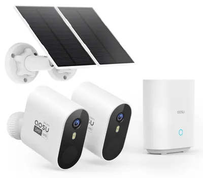 Image de Caméra de surveillance extérieure - Caméra Wi-Fi avec 32 Go de stockage local - Capteur 5 MP - Vision nocturne en couleur