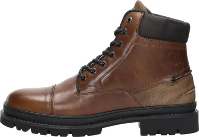 Image de Gaastra Bering HGH Oil M Veterschoenen Hoog - Cognac - Maat 41