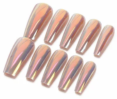 Produktbild von Soft Gel Nageltips 20 Stück, Full Cover Kunstnägel Set mit Gel Kleber, Feile und Holzstab, quadratisch mittellang