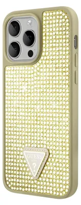 Produktbild von Guess, Schutzhülle Triangle Diamond Apple iPhone 15 Pro Max, Gold