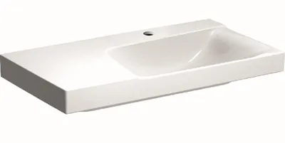 Produktbild von Geberit GE Xeno2 Waschtisch m. Ablg. li, 90x48cm m. Hl., o. Ül., KeraTect