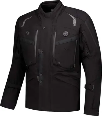 Produktbild von Rusty Stitches Kane wasserdichte Motorrad Textiljacke, schwarz, M