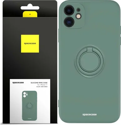 Immagine prodotto di SPACECASE Custodia ad anello in silicone per iPhone 11 verde