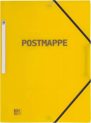 Produktbild von Oxford Postmappe DIN A4 PP transparent-gelb