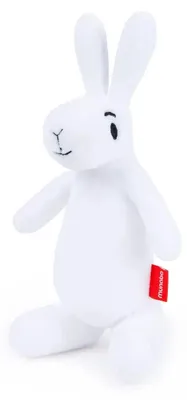Obrázok produktu pre Plyšový zajačik Bobek, 20 cm, biely – plyšová hračka pre bábätká, plyšový zajačik ako darček