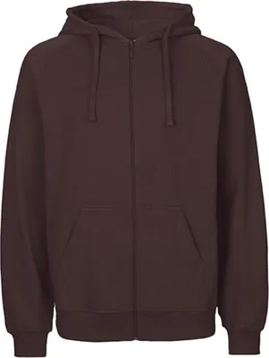Produktbild von Neutral O63301 | Herren Zip Hoodie Kaputzenjacke / 100% Fairtrade-Baumwolle - Farbe: Brown - Größe: M