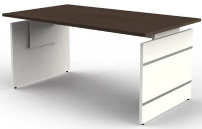 Immagine prodotto di Scrivania con fianchi regolabile in altezza Form4, 160x80x68-76 cm, wengé