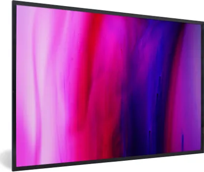 Produktbild von MuchoWow® Gerahmtes Poster Färben - Rosa - Lila - Abstrakt 30x20 cm - Poster mit Schwarzem Bilderrahmen Wandposter Rahmen Foto Bilder - Kunstdruck - Bild-Poster