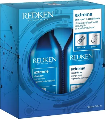 Produktbild von Redken Extreme Spring Coffret - Shampoo 300 ml + Conditioner 300 ml