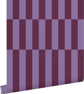 Produktbild von ESTAhome Tapete Streifen Aubergineviolett 50 x 900 cm