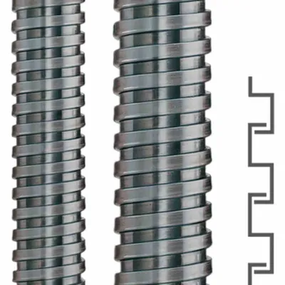 Produktbild von FLEXA Metallschutzschlauch SPR-AS AD27 Stahl verz. 10 Meter 23,0 x 27,0mm