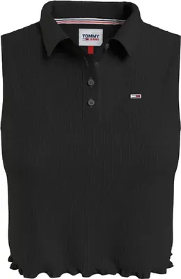 Zdjęcie produktu dla Koszulka damska Tommy Hilfiger TJW Crop bez rękawów polówka XS