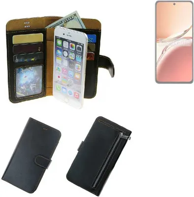 Produktbild von K-S-Trade Schutz Hülle kompatibel mit Oppo Reno12 F 5G Klapphülle Case Phone cover Slim Handytasche Handy Hülle schwarz aus Kunstleder (1 Stk)
