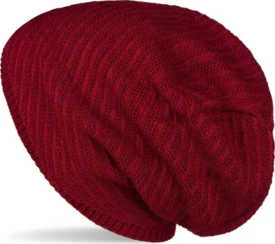 Produktbild von styleBREAKER Uni Strick Beanie Mütze mit Thermo-Fleece Innenfutter, Einfarbige Winter, Uni Strickmütze 04024176