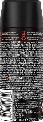 Produktbild von Axe Premium Bodyspray Copper Santal ohne Aluminiumsalze 150ml