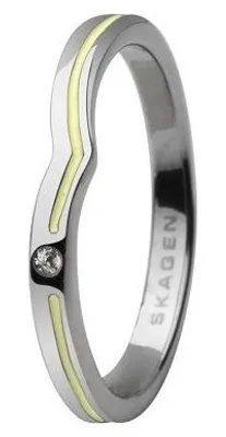 Immagine prodotto di Anello da donna Skagen argento/giallo JRSY018, misura anello: 49 (15,7) SS5 M27