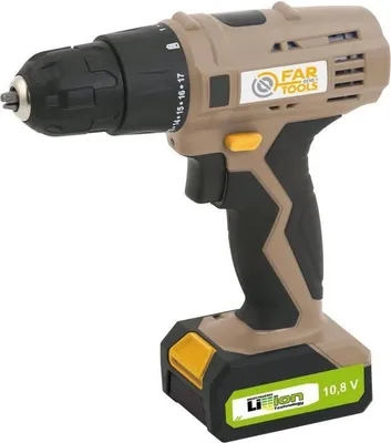 Obrázok produktu pre FarTools LI 108 vŕtačka a skrutkovač, 700 ot/min, 12 Nm, 10,8 V, s LED diódou, 1,3 Ah