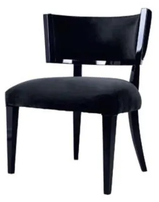 Produktbild von Esszimmerstuhl Stuhl Lehnstuhl Design Stühle Sessel Sitz Holz Luxus Schwarz