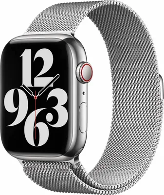 Productafbeelding van Apple Milanese Loop Band voor de Apple Watch | 44/45/46/49 mm - Zilver