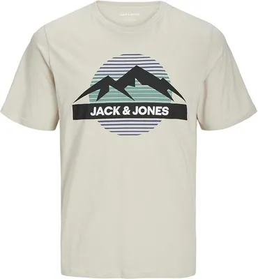Immagine prodotto di Maglietta a maniche corte Jack & Jones Peak, grigio, taglia L da uomo, grigio, taglia L