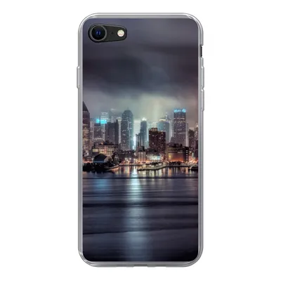 Produktbild von MuchoWow® Handyhülle Schutzhülle Hülle für iPhone SE 2020 New York - Amerika - Skyline Silikon Softcase Handy Hülle - Kartenbesitzer